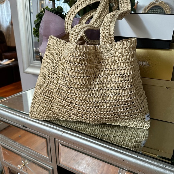 Burberry straw tote bag - Picture 3 of 10